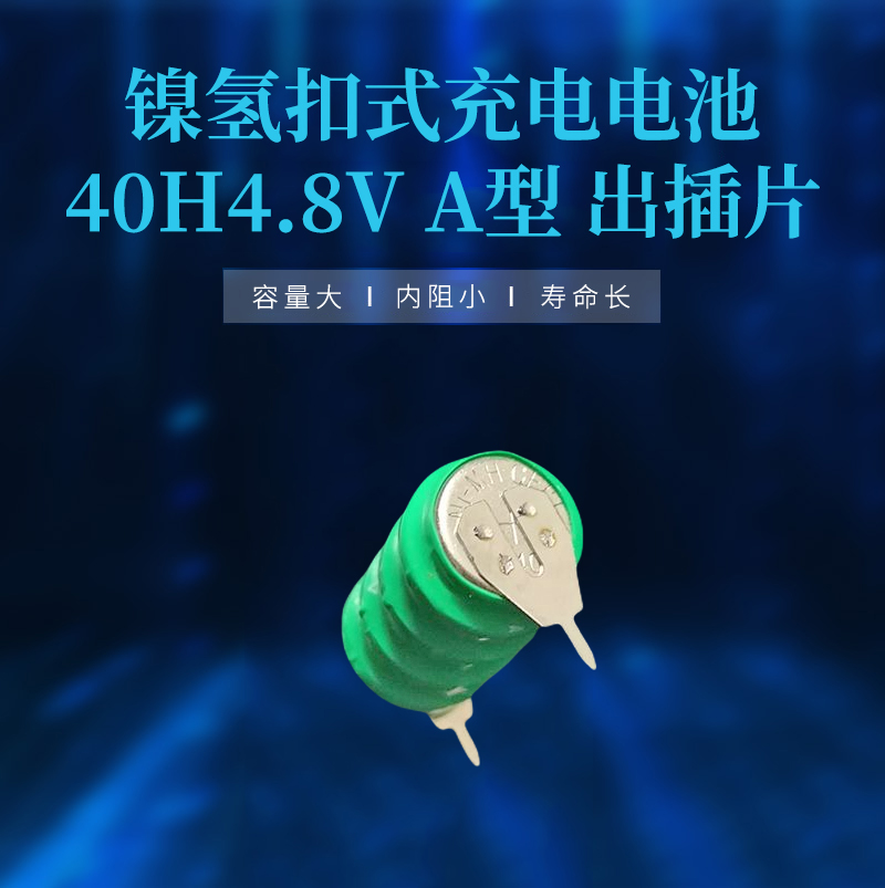 镍氢扣式充电电池40H4.8VA型出插片