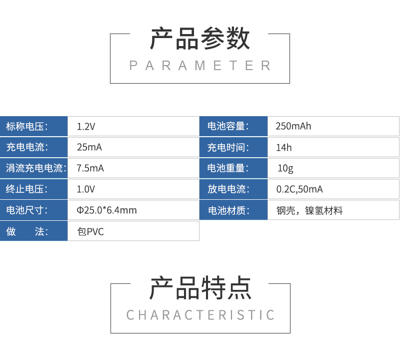 产品参数